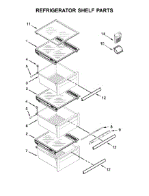 Refrigerator Shelf Parts parts for Kenmore Refrigerator 106.51719411 (10651719411, 106 51719411) from AppliancePartsPros.com