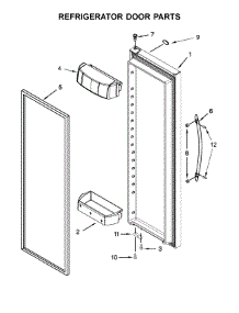 Refrigerator Door Parts parts for Kenmore Refrigerator 106.51712411 (10651712411, 106 51712411) from AppliancePartsPros.com