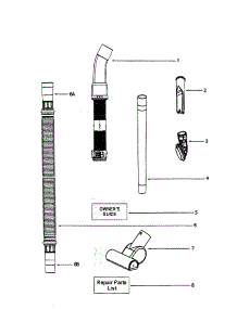 Hose Attachments parts for Kenmore Vacuum 39259 from AppliancePartsPros.com