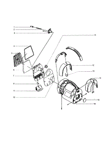 Container parts for Kenmore Vacuum 860.20299990 (86020299990, 860 20299990) from AppliancePartsPros.com