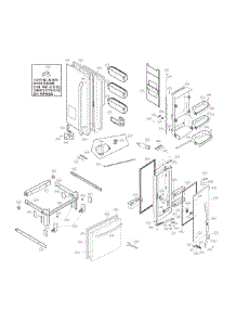 Door Parts parts for Kenmore Refrigerator 795.72063317 (79572063317, 795 72063317) from AppliancePartsPros.com