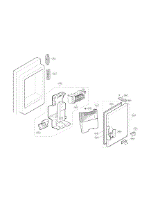Ice Maker And Ice Bank Parts parts for Kenmore Refrigerator 795.74032410 (79574032410, 795 74032410) from AppliancePartsPros.com