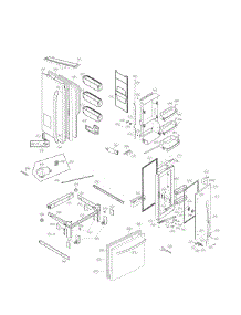 Door Parts parts for Kenmore Refrigerator 795.74032410 (79574032410, 795 74032410) from AppliancePartsPros.com