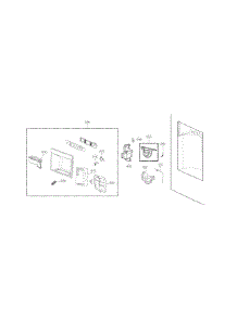 Dispenser Parts parts for Kenmore Refrigerator 795.74032410 (79574032410, 795 74032410) from AppliancePartsPros.com