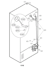 Valve And Water Parts parts for Kenmore Refrigerator 795.72052115 (79572052115, 795 72052115) from AppliancePartsPros.com