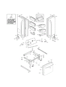 Door Parts parts for Kenmore Refrigerator 795.72059115 (79572059115, 795 72059115) from AppliancePartsPros.com