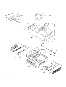 Freezer Shelves parts for Ge Refrigerator GNE29GGKEBB from AppliancePartsPros.com
