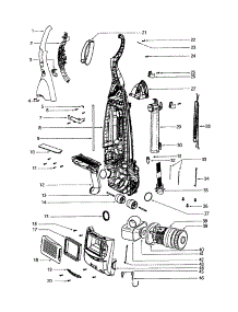 Housing parts for Kenmore Vacuum 860.39259990 (86039259990, 860 39259990) from AppliancePartsPros.com
