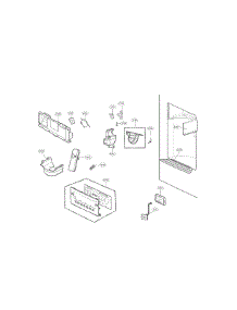 Dispenser Parts parts for Kenmore Refrigerator 795.72182315 (79572182315, 795 72182315) from AppliancePartsPros.com