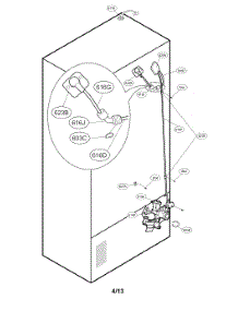 Value And Water Tube Parts parts for Kenmore Refrigerator 795.72059116 (79572059116, 795 72059116) from AppliancePartsPros.com