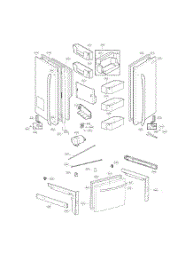 Door Parts parts for Kenmore Refrigerator 795.71052014 (79571052014, 795 71052014) from AppliancePartsPros.com