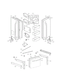 Door Parts parts for Kenmore Refrigerator 795.71056014 (79571056014, 795 71056014) from AppliancePartsPros.com