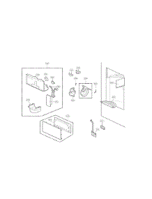 Dispenser Part parts for Kenmore Refrigerator 795.71056014 (79571056014, 795 71056014) from AppliancePartsPros.com