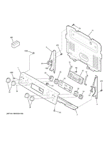 Control Panel parts for Ge Range JB625DK4BB from AppliancePartsPros.com