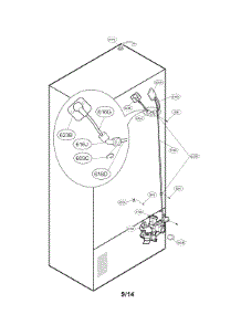 Valve And Water Tube Parts parts for Kenmore Refrigerator 795.72069316 (79572069316, 795 72069316) from AppliancePartsPros.com