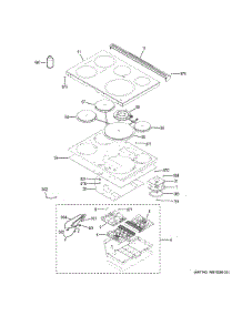 Cooktop parts for Ge Range PHS930BL2TS from AppliancePartsPros.com