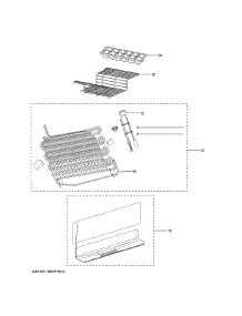 Freezer Section parts for Ge Refrigerator GPE12FGKBBB from AppliancePartsPros.com