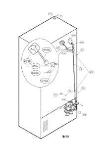 Valve And Water Tube Parts parts for Kenmore Refrigerator 795.72059113 (79572059113, 795 72059113) from AppliancePartsPros.com