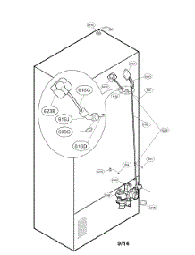 Valve And Water Tube Parts parts for Kenmore Refrigerator 795.72052113 (79572052113, 795 72052113) from AppliancePartsPros.com