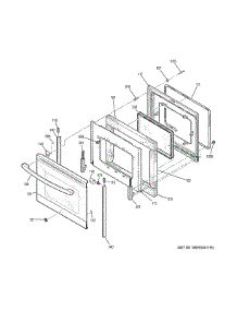 Door parts for Ge Range JB655FK4DS from AppliancePartsPros.com