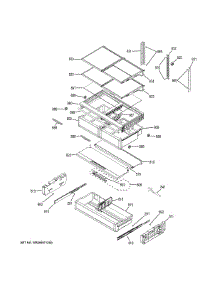 Fresh Food Shelves parts for Ge Refrigerator ZWE23ESHLSS from AppliancePartsPros.com