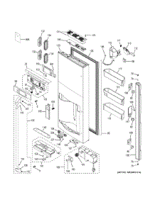 Dispenser Door parts for Ge Refrigerator CFE28TSHJSS from AppliancePartsPros.com