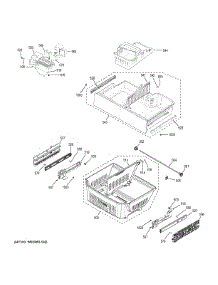 Freezer Shelves parts for Ge Refrigerator ZWE23PSHLSS from AppliancePartsPros.com