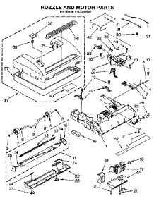 Nozzle And Motor parts for Kenmore Vacuum 116.3259090 (1163259090, 116 3259090) from AppliancePartsPros.com