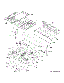 Control Panel & Cooktop parts for Ge Range PGB960FEJ1DS from AppliancePartsPros.com