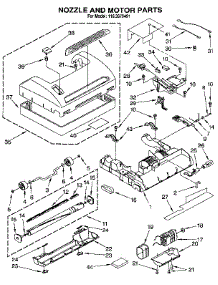 Nozzle And Motor parts for Kenmore Vacuum 116.3379491 (1163379491, 116 3379491) from AppliancePartsPros.com