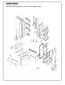 Door Parts parts for Kenmore Refrigerator 795.72353310 (79572353310, 795 72353310) from AppliancePartsPros.com
