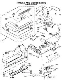 Nozzle And Motor Assembly parts for Kenmore Vacuum 116.3361191 (1163361191, 116 3361191) from AppliancePartsPros.com
