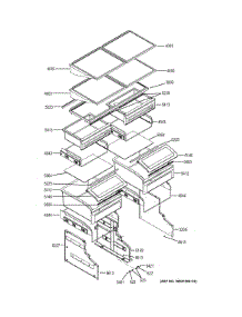 Shelves & Drawers parts for Ge Refrigerator ZIC360NHARH from AppliancePartsPros.com