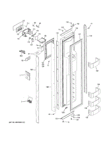 Freezer Door parts for Ge Refrigerator ZISB480DKB from AppliancePartsPros.com