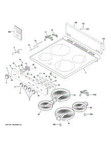 Control Panel & Cooktop parts for Ge Range JAS640RM1SS from AppliancePartsPros.com