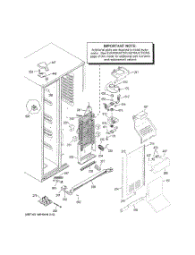 Freezer Section parts for Ge Refrigerator GSS23GSKECSS from AppliancePartsPros.com