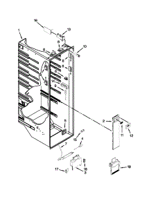 Refrigerator Liner Parts parts for Kenmore Refrigerator 106.51189113 (10651189113, 106 51189113) from AppliancePartsPros.com