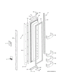 Freezer Door parts for Ge Refrigerator ZIS480NKB from AppliancePartsPros.com