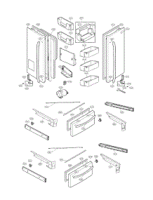 Door Parts parts for Kenmore Refrigerator 795.71072013 (79571072013, 795 71072013) from AppliancePartsPros.com