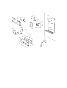 Dispenser Parts parts for Kenmore Refrigerator 795.72092310 (79572092310, 795 72092310) from AppliancePartsPros.com