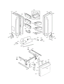 Door Parts parts for Kenmore Refrigerator 795.72092310 (79572092310, 795 72092310) from AppliancePartsPros.com