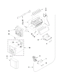 Ice Maker parts for Kenmore Refrigerator 106.51179310 (10651179310, 106 51179310) from AppliancePartsPros.com