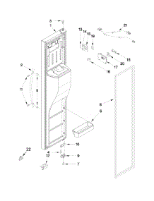 Freezer Door parts for Kenmore Refrigerator 106.51179310 (10651179310, 106 51179310) from AppliancePartsPros.com