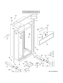 Case Parts - Standard parts for Ge Refrigerator ZISB360DKB from AppliancePartsPros.com