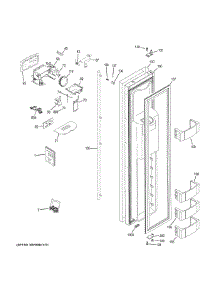 Freezer Door parts for Ge Refrigerator ZISS360DKBSS from AppliancePartsPros.com