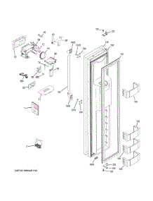 Freezer Door parts for Ge Refrigerator ZISP420DKBSS from AppliancePartsPros.com
