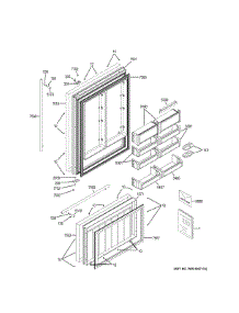 Doors parts for Ge Refrigerator ZICS360NHBRH from AppliancePartsPros.com