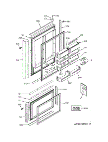Doors parts for Ge Refrigerator ZIC360NHCRH from AppliancePartsPros.com