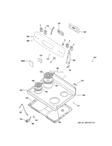 Control Panel & Cooktop parts for Ge Range JB255DJ3WW from AppliancePartsPros.com