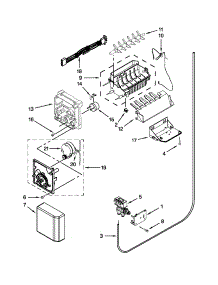 Icemaker Parts parts for Kenmore Refrigerator 106.51164210 (10651164210, 106 51164210) from AppliancePartsPros.com